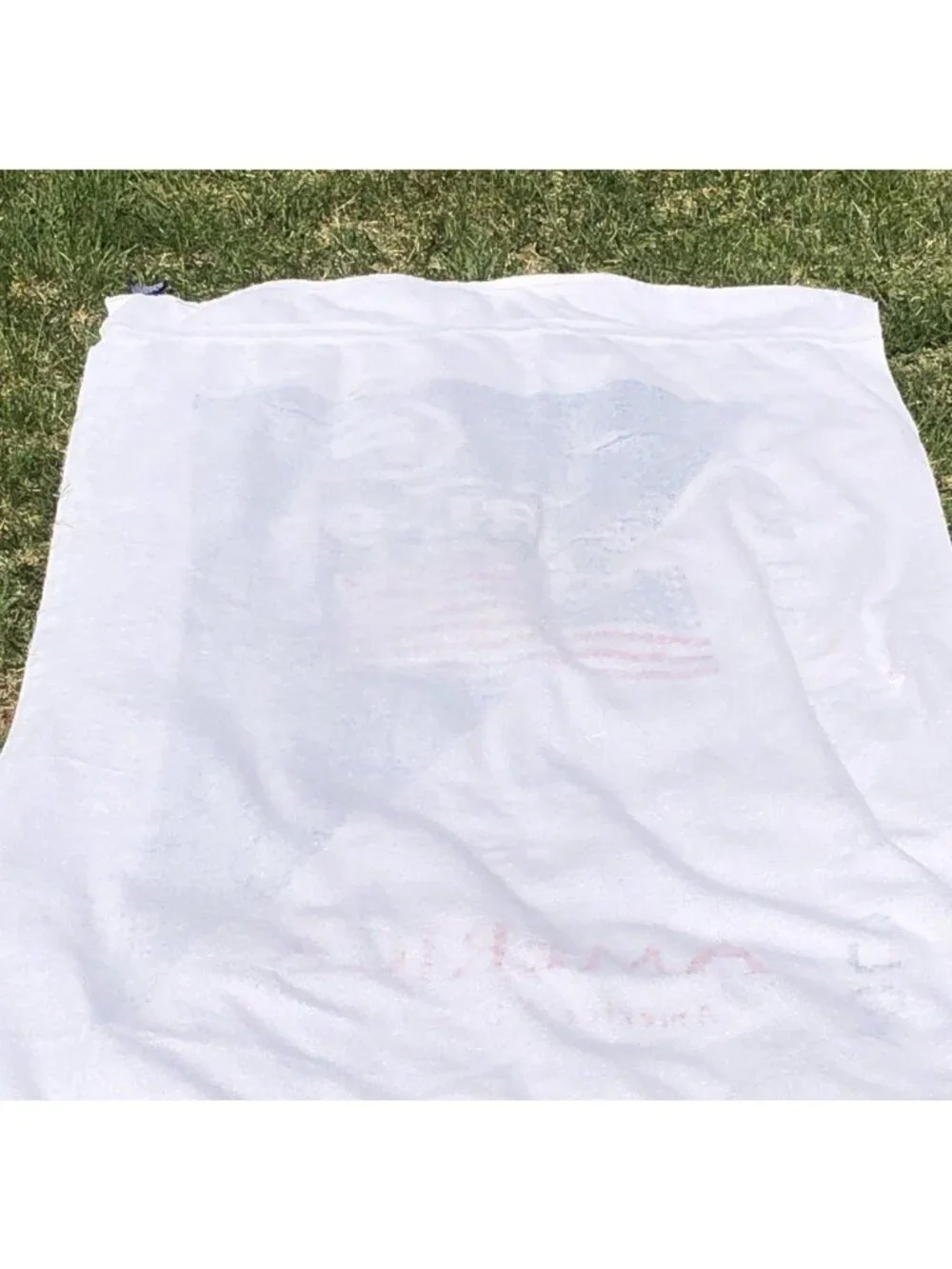 Vintage Polo Ralph Lauren RL-92 AMERICA'S CUP 1992 Sailing White Beach Towel